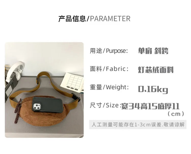 Large Waist Bags 2024 Belly Bag Woman Shoulder Crossbody Chest Bag Hip Sack Girl Fanny Packs for Women Belt Bum Pouch Banana