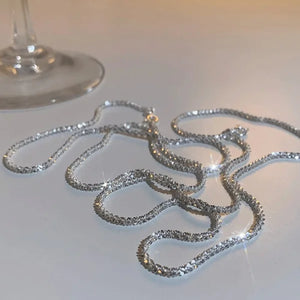 Popular Sparkling Necklace For Women Clavicle Chain Choker Fashion Jewelry Wedding Party Birthday Gift