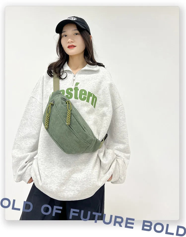 Large Waist Bags 2024 Belly Bag Woman Shoulder Crossbody Chest Bag Hip Sack Girl Fanny Packs for Women Belt Bum Pouch Banana