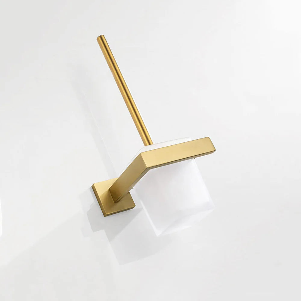 Stainless Steel Brushed Gold Towel Bar Rack Toilet Paper Holder Toilet Brush Robe Hook Soap Dish Bathroom Accessories Hardware