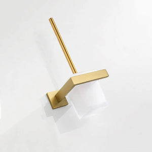 Stainless Steel Brushed Gold Towel Bar Rack Toilet Paper Holder Toilet Brush Robe Hook Soap Dish Bathroom Accessories Hardware