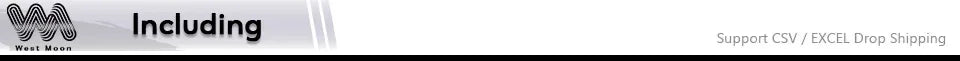 Banner image highlighting support for CSV and EXCEL drop shipping.