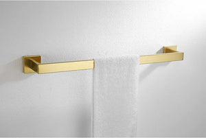 Stainless Steel Brushed Gold Towel Bar Rack Toilet Paper Holder Toilet Brush Robe Hook Soap Dish Bathroom Accessories Hardware