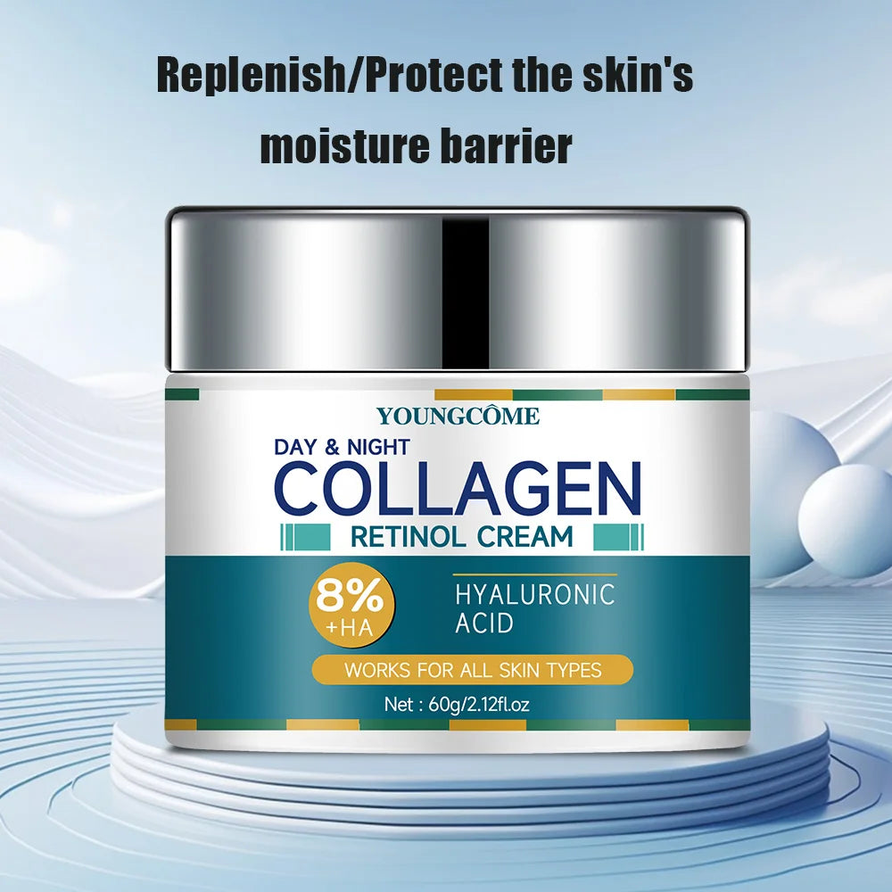 Collagen Cream deeply Hydrates Nourishes The Skin to Restore Elasticity Radiance Moisturizing Anti-wrinkle Aging Shrinks Pores