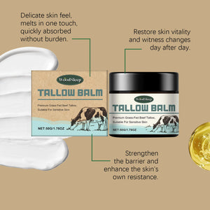 Beef Tallow Cream for Dry Damaged Skin Nourishing Body Balm Reduce Redness Anti Puffiness Firming Lifting Moisturizing Face Care