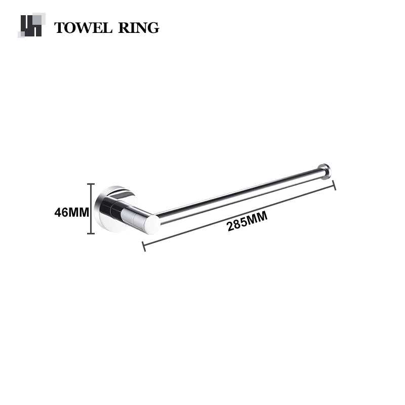 Bathroom Hardware 304 Stainless Steel Chrome Plated Towel Rack Toilet Paper Rack Soap Dish Rack Towel Bar Bathroom Accessories S