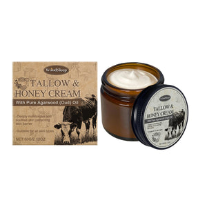 Beef Tallow Cream for Dry Damaged Skin Nourishing Body Balm Reduce Redness Anti Puffiness Firming Lifting Moisturizing Face Care