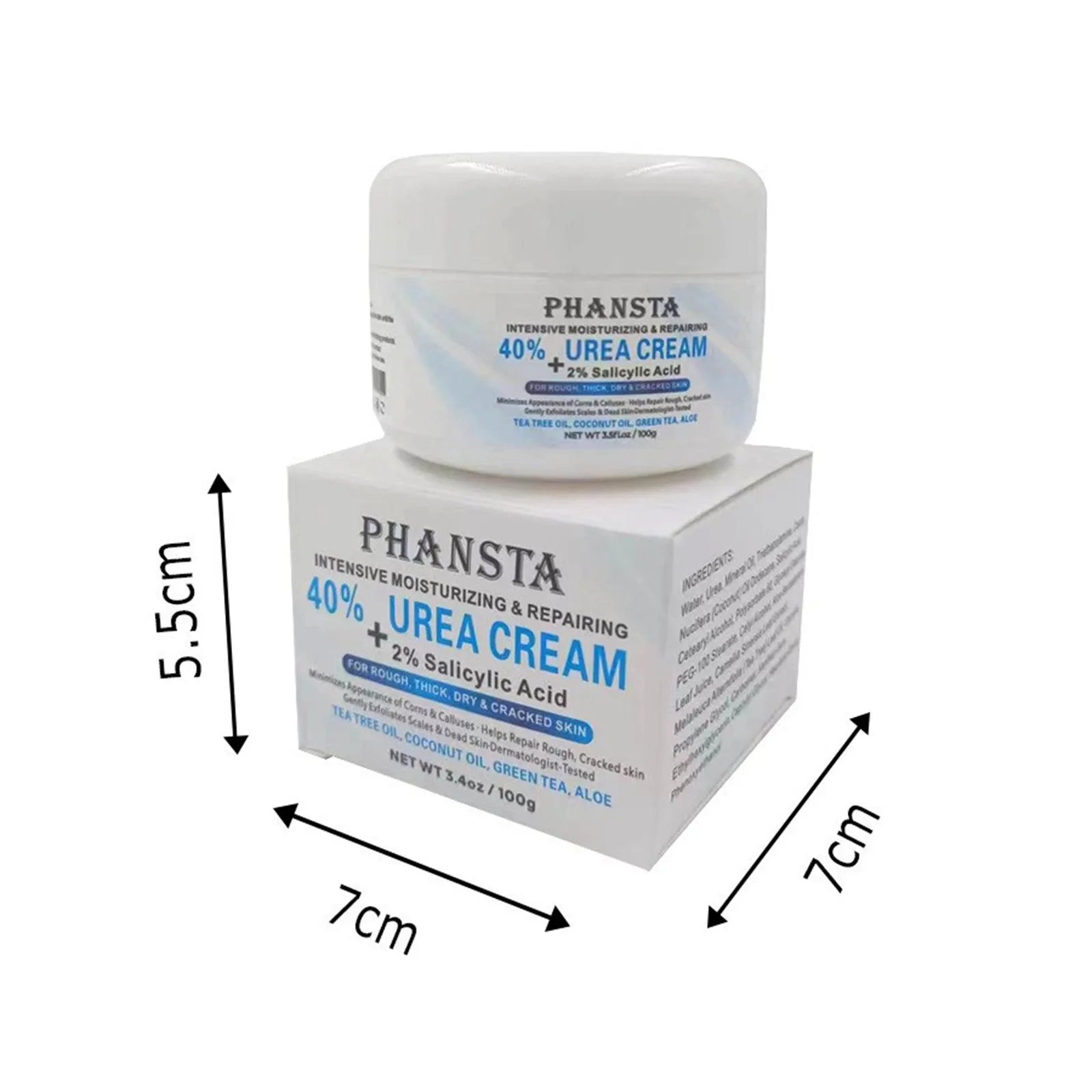 Hand CreamFoot CreamFor Dry Cracked Feet Hands, Heels, Elbows Intensive Moisturizes & Softens Skin Exfoliates Dead Skin