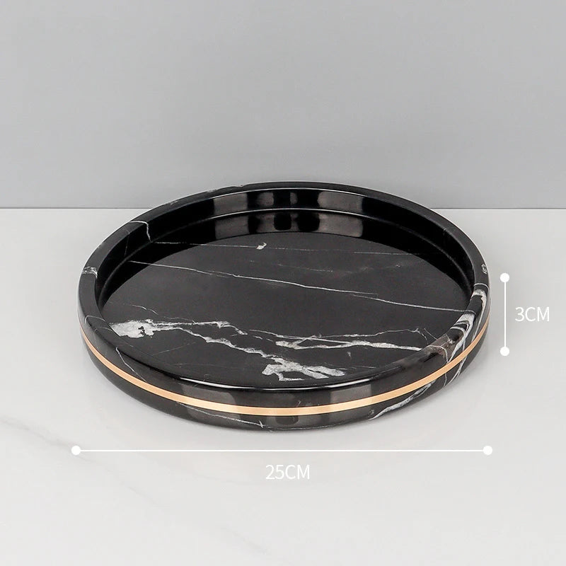 Black Nero Marquin Natural Marble Bathroom Accessories Luxury Gold Soap Dish Soap Dispenser Toothbrush Holder Tray Bathroom Set