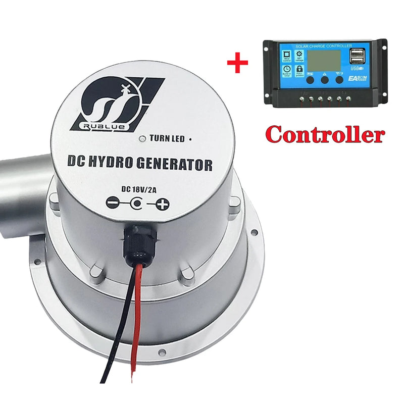 Hydraulic Generator 500W 1000W 18V Water Turbine Outdoor Household Small Hydroelectric Generator DC Permanent Magnet Brushless