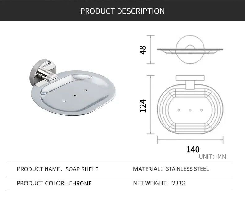 Mirror Chrome Bathroom Hardware 304 Stainless Steel Towel Rack Toilet Paper Holder Soap Holder Towel Bar Toilet Accessories