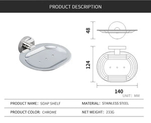 Mirror Chrome Bathroom Hardware 304 Stainless Steel Towel Rack Toilet Paper Holder Soap Holder Towel Bar Toilet Accessories