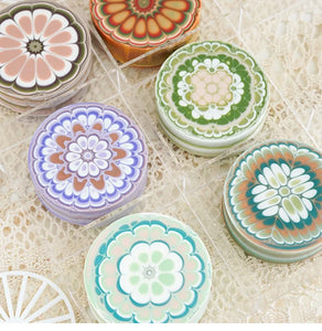 Round Square Acrylic Pull Through Soap Shapers Set, Mold Mould, Kaleidoscope Flower Plates for Rendering Soap Making Supplies Ki