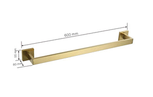Stainless Steel Brushed Gold Towel Bar Rack Toilet Paper Holder Toilet Brush Robe Hook Soap Dish Bathroom Accessories Hardware