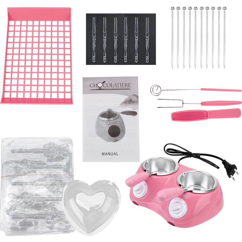 Kitchen Tool Heating Candy Wax Electric Chocolate Melting Pot with Mold DIY Scented Candle Soap Butter