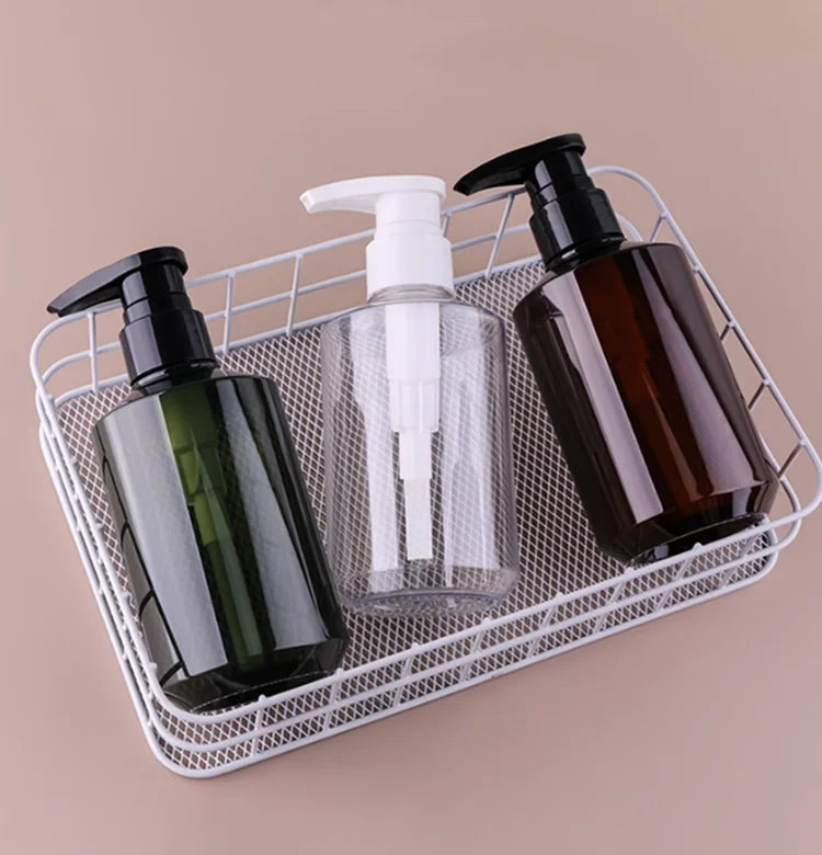 10/20pcs 300ml Lotion Bottle Sloping Shoulder Body Lotion /Shampoo Conditioner /Liquid Soap Bottle Plastic Bottle With Pump Cap
