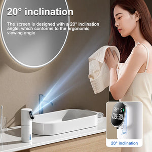 320ml Touchless Soap Foam Dispenser 5 Gear Smart Temperature Time Display Automatic Infrared Sensor Soap Dispensers Hand Washer