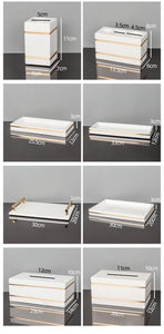 Volakos White Natural Marble Bathroom Accessories Golden Luxury Soap Dish Soap Dispenser Toothbrush Holder Tray Bathroom Set
