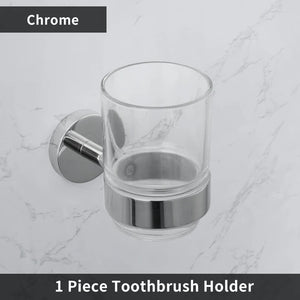 Mirror Chrome Bathroom Hardware 304 Stainless Steel Towel Rack Toilet Paper Holder Soap Holder Towel Bar Toilet Accessories