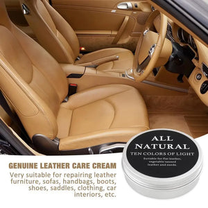 30G/50G/100G Cream for Leather Shoes Bags Car Interiors Leather Care Cream Leather Maintenance Cream Leathercraft Accessories
