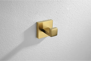 Stainless Steel Brushed Gold Towel Bar Rack Toilet Paper Holder Toilet Brush Robe Hook Soap Dish Bathroom Accessories Hardware