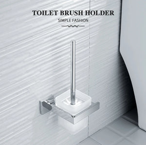 Bathroom Hardware Set SUS Stainless Steel Mirror Nickel Towel Rack Toilet Paper Holder Soap Holder Towel Bar Toilet Accessories