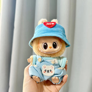 Only Clothes Cloth Blind Box Pendant Baby Clothes Cartoon Cute Plush Two-Piece Small Satchel Suit Vinyl Doll Conjoined Dress.