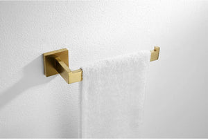 Stainless Steel Brushed Gold Towel Bar Rack Toilet Paper Holder Toilet Brush Robe Hook Soap Dish Bathroom Accessories Hardware
