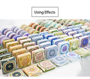 Round Square Acrylic Pull Through Soap Shapers Set, Mold Mould, Kaleidoscope Flower Plates for Rendering Soap Making Supplies Ki