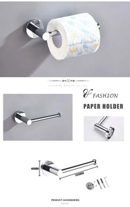 Bathroom Hardware 304 Stainless Steel Chrome Plated Towel Rack Toilet Paper Rack Soap Dish Rack Towel Bar Bathroom Accessories S