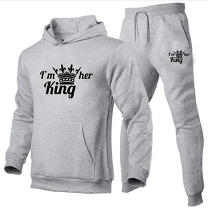 Men's Clothing Fashion Sportswear Sportswear Jogging Suit King Hooded Sportswear Suit Clothing Hoodie+Sweatpants Sportswear