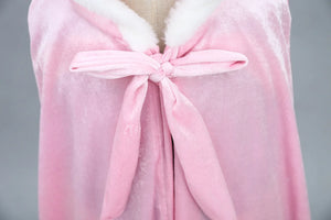 Girl Clothes Princess Cloak Hooded Coat Cape Cinderella Fancy Party Costume Clothes Winter Christmas New Year Children Dress
