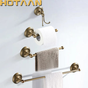 .,solid brass Bathroom Accessories Set,Robe hook,Paper Holder,Towel Bar,Soap basket,bathroom sets,YT-12200-A