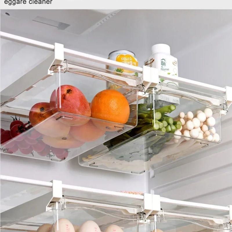 Transparent Fridge Organizer Fruit Egg Refrigerator Storage Box Under-SPECIFICATIONSBrand Name: NoEnName_NullChoice: yesFeature 1: kitchen gadgetsFeature 2: kitchen itemsFeature 3: gadgetsFeature 4: Refrigerator storage boxFeature 5: ERefrigerator Storage Box