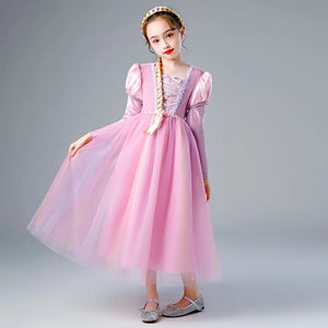 Girl Clothes Princess Cloak Hooded Coat Cape Cinderella Fancy Party Costume Clothes Winter Christmas New Year Children Dress