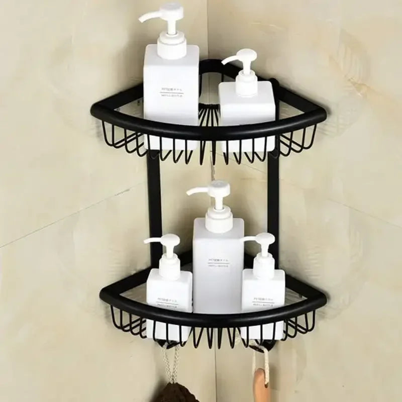 Black Bronze Bathroom Accessories Carving Bath Towel Shelves Toilet Brush Holder Soap Holder Toilet Paper Holder Bath Hardware