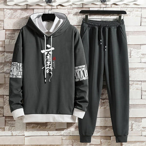 Clothing for Men Hoodies Set Summer Autumn Suits Pants Casual Pullover Hat Hood  Print Sweaterhoodie Men New Top Long Sleeves
