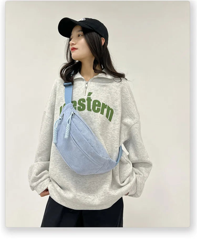 Large Waist Bags 2024 Belly Bag Woman Shoulder Crossbody Chest Bag Hip Sack Girl Fanny Packs for Women Belt Bum Pouch Banana