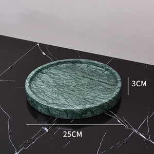 Wholesale Customized Dark Green Natural Marble Bathroom Set Nordic Light Luxury Tray Toothbrush Holder Soap Dispenser Kit