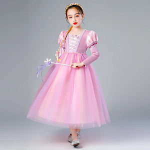 Girl Clothes Princess Cloak Hooded Coat Cape Cinderella Fancy Party Costume Clothes Winter Christmas New Year Children Dress