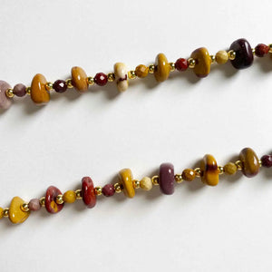 Necklace women Creative Versatile Natural Stone Mix and Match Handmade High Quality Stainless Steel Chain Jewelry