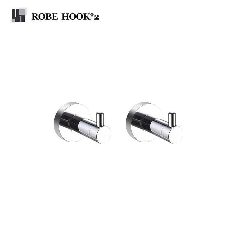 Bathroom Hardware 304 Stainless Steel Chrome Plated Towel Rack Toilet Paper Rack Soap Dish Rack Towel Bar Bathroom Accessories S