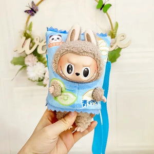 Only Clothes Cloth Blind Box Pendant Baby Clothes Cartoon Cute Plush Two-Piece Small Satchel Suit Vinyl Doll Conjoined Dress.