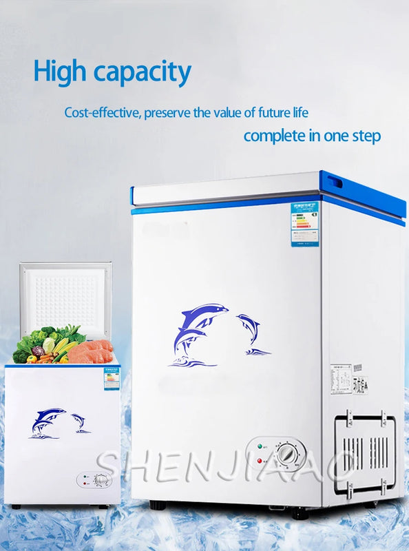 43L Freezer  Mini Fridge Vertical Geladeiras Commercial Home Use Deep SPECIFICATIONSBrand Name: LZHZXYCapacity: <100LCertification: NoneDefrost Type: Auto-DefrostDoor No.: Single DoorEnergy Efficiency Rating: Grade 1Foaming material43L Freezer