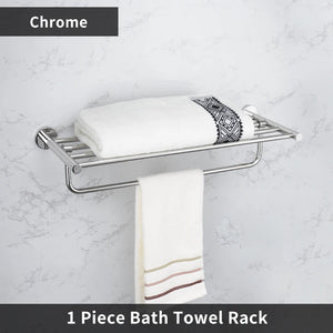 Mirror Chrome Bathroom Hardware 304 Stainless Steel Towel Rack Toilet Paper Holder Soap Holder Towel Bar Toilet Accessories