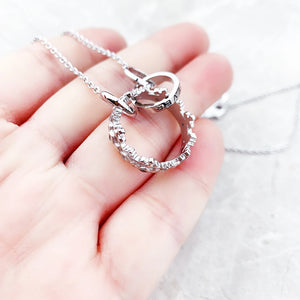 Necklace Queen Crown Link Chain Fine Jewelry Europe 925 Stering Silver Brand New Romantic Gift For Women