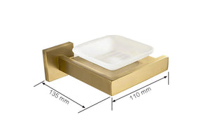 Stainless Steel Brushed Gold Towel Bar Rack Toilet Paper Holder Toilet Brush Robe Hook Soap Dish Bathroom Accessories Hardware