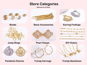 Ear Wire For Earrings Making Supplies DIY Accessories 18K Gold Plated Earwire Earring Hooks with Open Loop