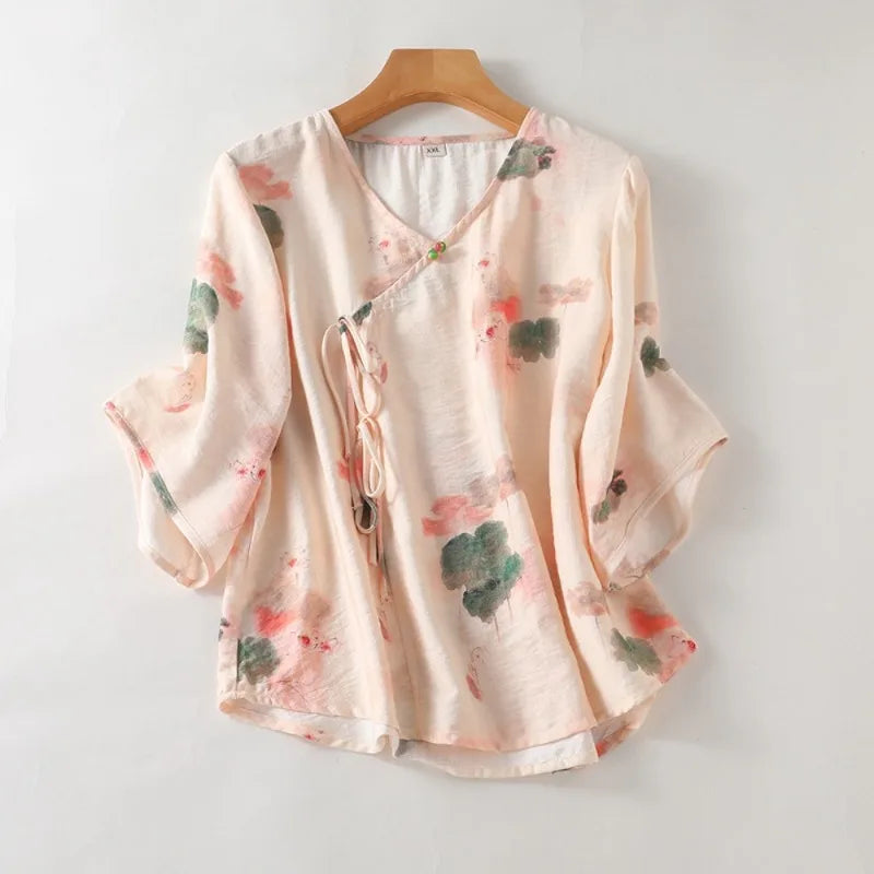 Traditional Chinese Clothing for Women Tops Chinese Shirt Fashion Clothes Vintage Ethnic Style Comfortable Harajuku Streetwear