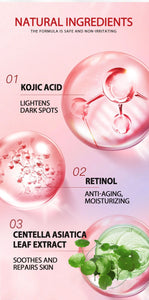Kojic Acid Soap Kojic Acid Skin Care Set Face Cream Body Lotion Cleanser Skin Whitening Brightening Moisturizing  Anti Aging